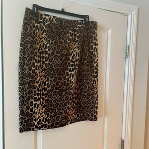 Animal print skirt